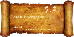 Tomik Peregrina névjegykártya